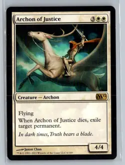 Archon of Justice Magic 2012 Rare - MTG Magic the Gathering Card - Image 1