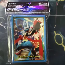 Pokemon Card Sleeves (Deck Shield) Mega Lucario 64pcs. Japanese TCG - Image 1