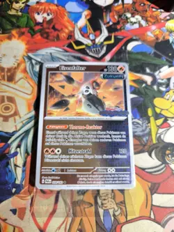 Pokemon Iron Moth Mint Stamp + Sealed 🇩🇪 Reverse Holo Paradox Rift Og Card - Image 2