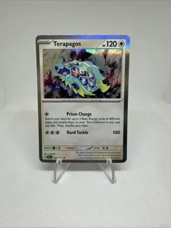 Terapagos 161/191 SV08 Surging Sparks Holo Rare Pokemon Card NM - English - Image 1