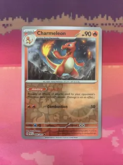 Pokemon Card Charmeleon Paldean Fates Reverse Holo 008/091 Near Mint - Image 1