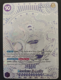 One Piece Card Game Monkey.D.Luffy OP05-119 SP SEC Silver English - Image 1