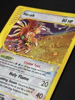 Crystal Ho-Oh Skyridge Holo Rare Pokemon Card #149 LP with Swirl 🌀 - Image 3