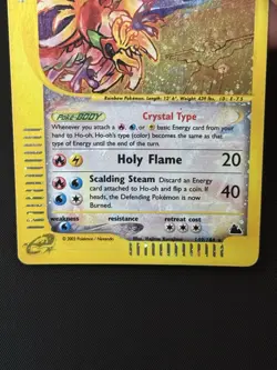 Crystal Ho-Oh Skyridge Holo Rare Pokemon Card #149 LP with Swirl 🌀 - Image 5