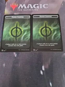 Mtg. 2x Poison Counter Tokens. Phyrexia All Will Be One. Pack Fresh - Image 1