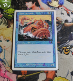 MTG Giant Octopus 🇬🇧 Nm Magic the Gathering Seventh 7th Edition OG Blue Deck - Image 1