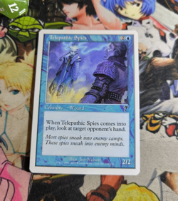 MTG Telepathic Spies 🇬🇧 Nm Magic the Gathering Seventh 7th Edition OG Blue - Image 1