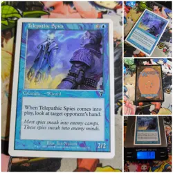 MTG Telepathic Spies 🇬🇧 Nm Magic the Gathering Seventh 7th Edition OG Blue - Image 5