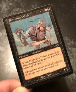 Phyrexian Driver Nemesis ￼MTG Heavily Played HP corner crease FREE SHIPPING - Image 3