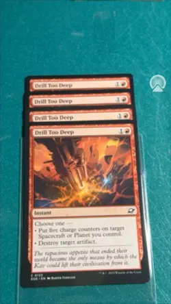MTG Edge of Eternities - Drill Too Deep x4 - Image 1