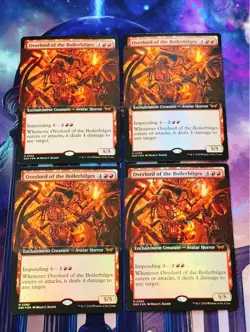 Bilge's Owner Extended Foil Set of 4 MTG Cards Used Bag Storage - Image 1