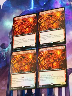 Bilge's Owner Extended Foil Set of 4 MTG Cards Used Bag Storage - Image 3