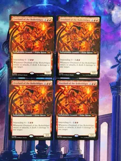Bilge's Owner Extended Foil Set of 4 MTG Cards Used Bag Storage - Image 4