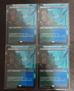MtG Breeding Pool 4 Rainbow Land Lavnica Remastered English Borderless Used - Image 1