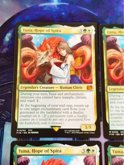 Hope Yuna Spira Set of 4 for MTG Cards Illustrated Sleeve Used - Image 2