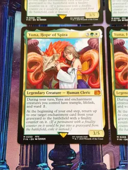 Hope Yuna Spira Set of 4 for MTG Cards Illustrated Sleeve Used - Image 4