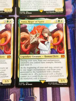 Hope Yuna Spira Set of 4 for MTG Cards Illustrated Sleeve Used - Image 5