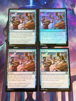 Foil Food Replenishment Set of 4 Magic: The Gathering MTG Storage Sleeves - Image 1