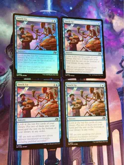 Foil Food Replenishment Set of 4 Magic: The Gathering MTG Storage Sleeves - Image 2