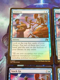 Foil Food Replenishment Set of 4 Magic: The Gathering MTG Storage Sleeves - Image 5