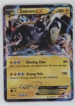 Zekrom EX Pokemon Black & White Legendary Treasures #52 - Image 1
