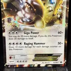 2012 Pokemon BW Next Destinies - Regigigas EX - 82/99 Ultra Rare NM Ungraded PSA - Image 2