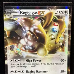 2012 Pokemon BW Next Destinies - Regigigas EX - 82/99 Ultra Rare NM Ungraded PSA - Image 3