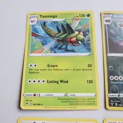 Pokemon Cards Lot Of 12 NM TCG CCG 2020 Krokorok Pawniard Galvantula Yanmega - Image 2