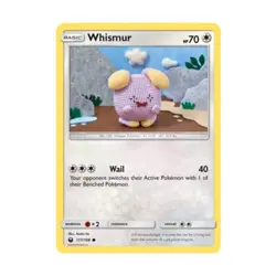 Pokemon SM - Celestial Storm Whismur (117) (C) #117 (Reverse Holo) NM - Image 1