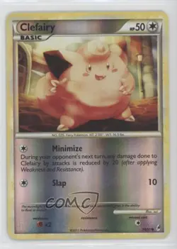 Clefairy Reverse Foil Pokemon HeartGold & SoulSilver Call of Legends #54 READ - Image 1
