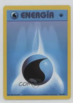 Water Energy Spanish 1st Ed. Pokemon Base Set #102 1999 - Image 1