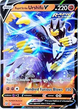 Rapid Strike Urshifu V 087/163 ULTRA RARE Pokemon TCG 2021 SWSH Battle Styles NM - Image 1