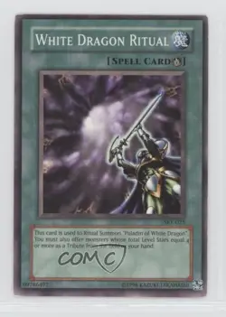 White Dragon Ritual Unlimited YuGiOh Starter Deck Kaiba Evolution #SKE-025 2004 - Image 1