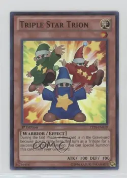 Triple Star Trion 1st Ed. YuGiOh Zexal Collection Tin #ZTIN-EN019 - Image 1