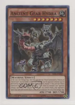 Ancient Gear Hydra 1st Ed. YuGiOh Machine Reactor Structure Deck #SR03-EN002 - Image 1