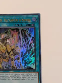 Yugioh TCG - 1x Gold Pride That Came Out of Nowhere - CYAC-EN088 - NM, 1st Ultra - Image 4