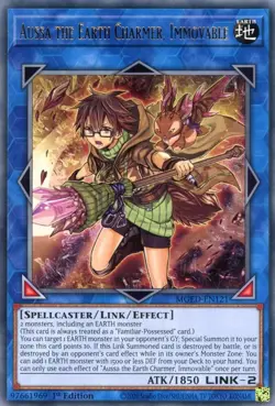 MGED-EN121 Aussa the Earth Charmer, Immovable 1st Edition Rare NM YuGiOh TCG - Image 1