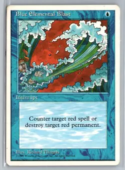 Blue Elemental Blast Fourth Edition Common - MTG Magic the Gathering Card - Image 1
