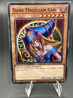 YUGIOH TCG: DARK MAGICIAN + DARK MAGICIAN GIRL - 2 CARD SET 1ST EDITION SD - Image 3