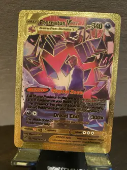 Eternatus Foil Metal Pokemon Pokemon Fan Art Collectible Card Trading - Image 1