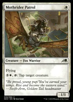 Mothrider Patrol 030/302 Kamigawa Neon Dynasty MTG Magic the Gathering card - Image 1