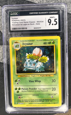 Ivysaur CLV 002/034 Pokemon Card - CGC 9.5 GRADED MINT+ - TCG Classic - Image 1