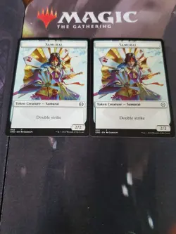 Mtg. 2x Samurai Tokens. Phyrexia All Will Be One. Nm - Image 1