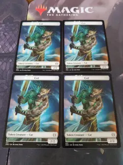 Mtg. 4x Cat Tokens. Phyrexia All Will Be One. Nm - Image 1
