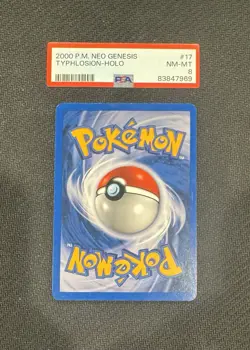 Pokemon TCG Typhlosion #17/111 Neo Genesis Holo PSA 8 - Image 2
