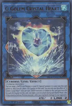 BLCR-EN042 G Golem Crystal Heart Ultra Rare 1st Edition Near Mint YuGiOh TCG - Image 1