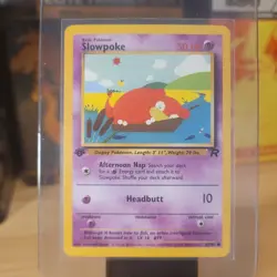 Pokemon Card - Slowpoke 67/82 ● - Team Rocket 1st Edition - WOTC - M/NM - Image 1
