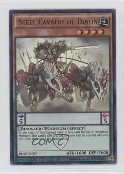 Steel Cavalry of Dinon YuGiOh Breakers Shadow Limited Edition Promo #BOSH-ENSP1 - Image 1