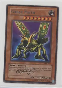 Great Moth (R) Unlimited YuGiOh Metal aiders #MRD-070 2002 - Image 1