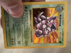 Pokemon Nidoking TCG Base Set Holo Shadowless Rare Card 11/102 LP Original Owner - Image 5